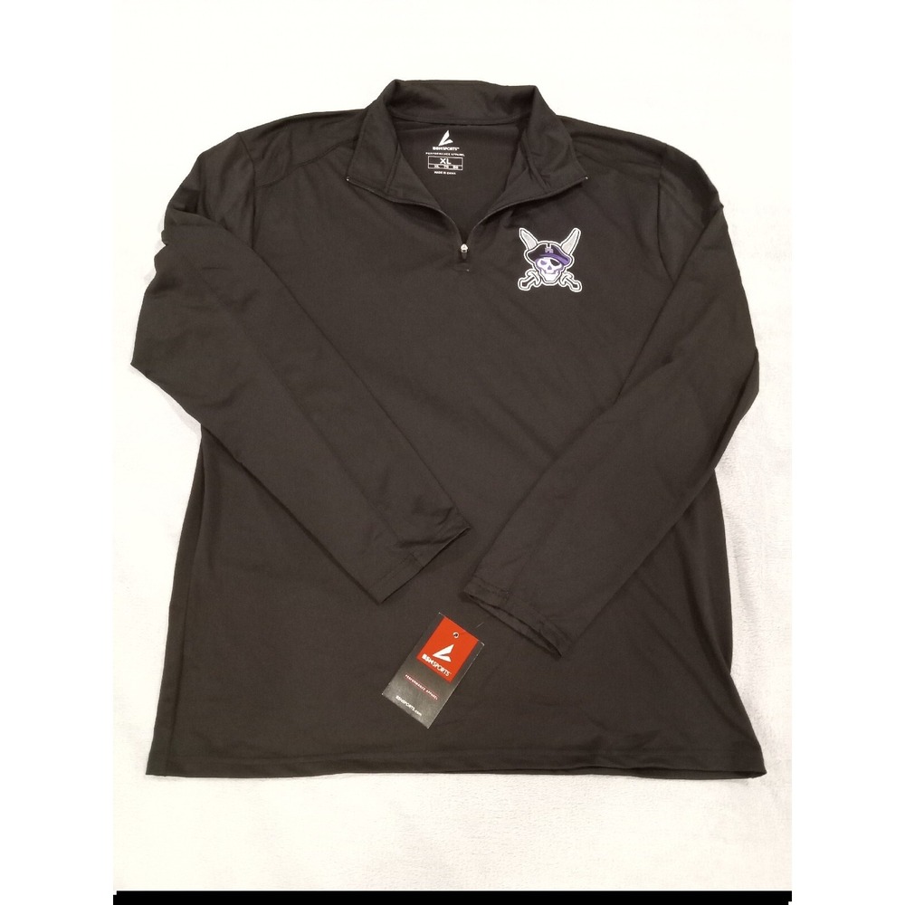 NWT Mens BSN Sports ECU Pirates 1/4 Zip‎ Pullover Sweater Long Sleeve XL